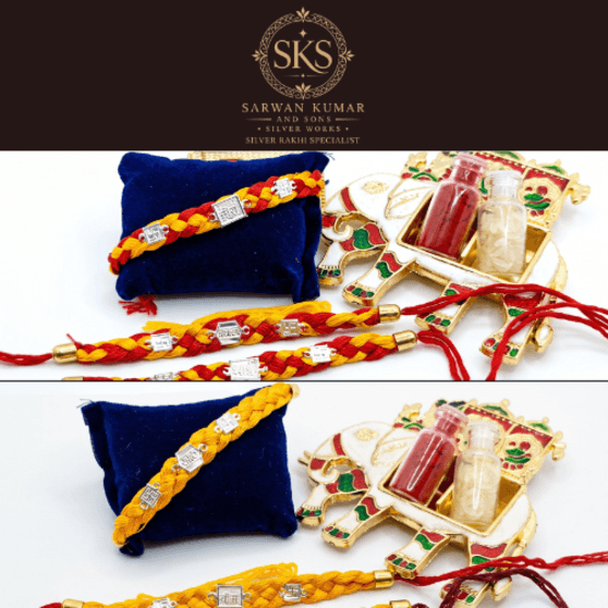 MULTI CHOTTI RAKHI (STRAND BRAID) & YELLOW CHOTTI RAKHI (STRAND BRAID)