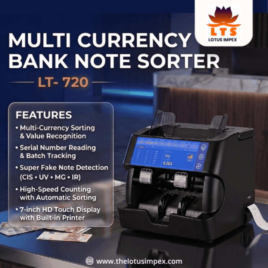 MULTI CURRENCY BANK NOTE SORTER  LT-720