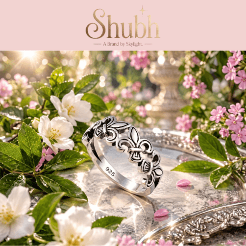925- FLORAL SILVER RINGS