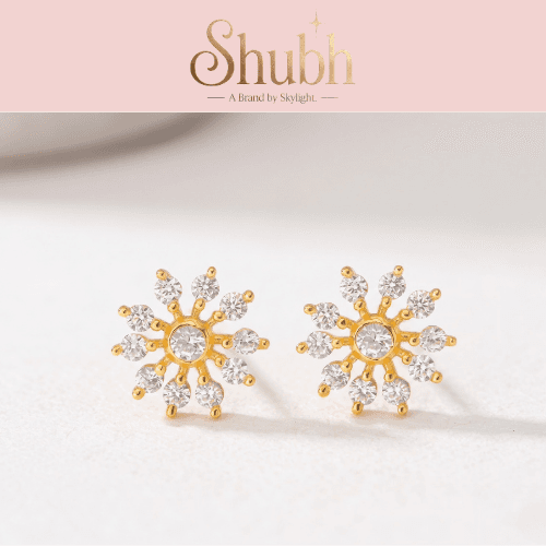 925- FLORAL SILVER EARRINGS