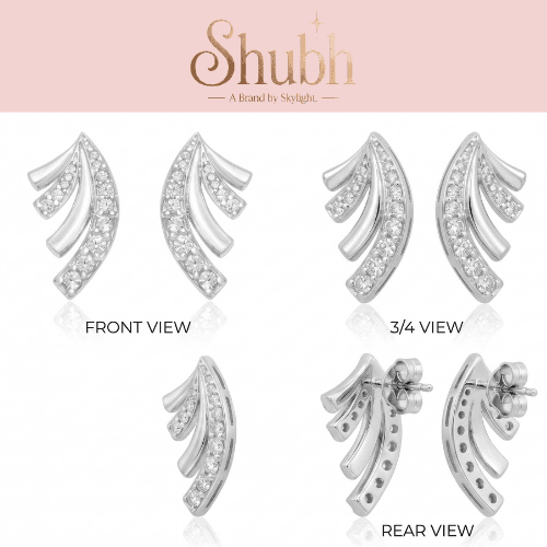 925- TIMELESS LUMINOUS SILVER EARRINGS