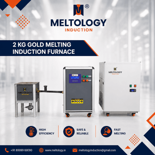 2KG GOLD MELTING INDUCTION FURNACE