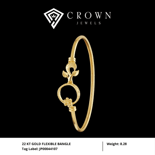 22 KT GOLD FLEXIBLE BANGLE