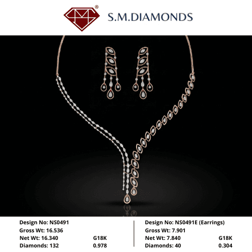 SM NECKLACE WITH EARRINGS SET-3