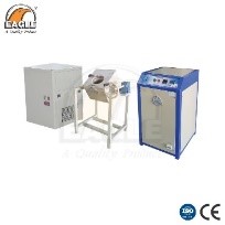 Induction Furnace With Chilling Unit With Tilting Unit 30 Kg Silver