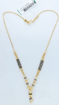 Short Length Gold Fancy mala / mangalsutra