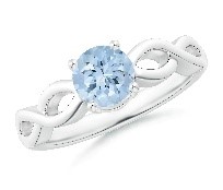 Single stone eternal ring