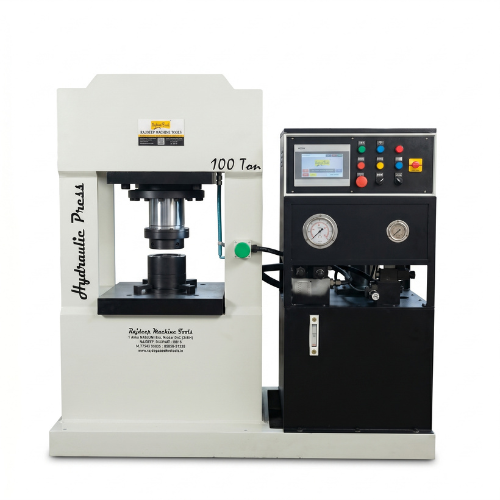 100 TON HYDRAULIC PRESS MACHINE MODEL FULLY AUTOMATIC WITH PLC HMI DISPLAY WITH EJECTOR