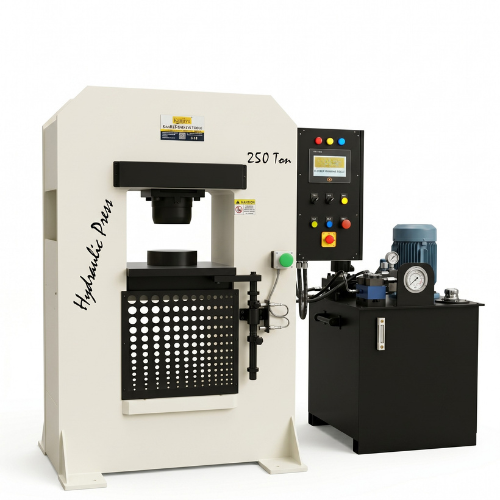 250 TON H-TYPE HYDRAULIC PRESS MACHINE WITH PLC HMI DISPLAY