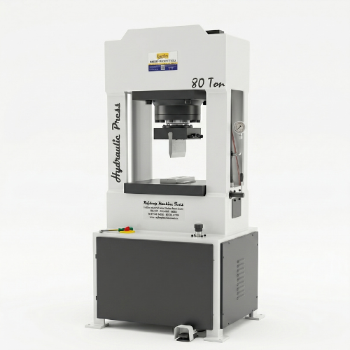 80 TON HYDRAULIC PRESS MACHINE MANUAL MODEL (SILVER BAR CUTTING MACHINE)