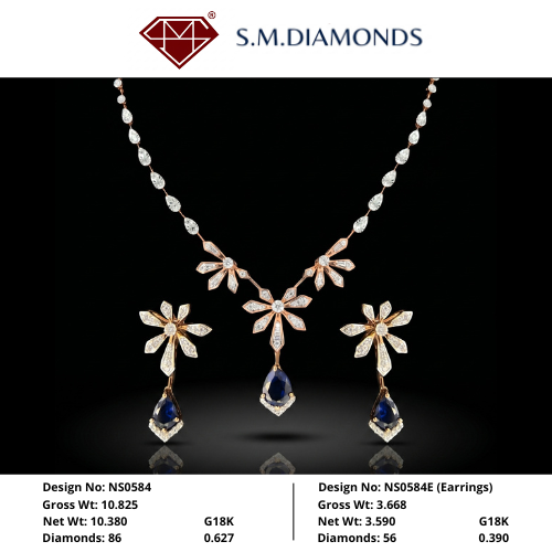 SM NECKLACE WITH EARRINGS SET-5